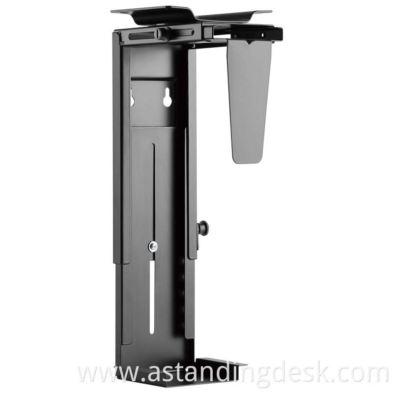 Factory Directly Supply Width & height adjustable Under Desk CPU computer mount